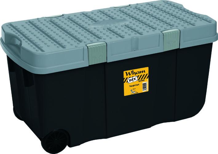Wham® XXL Aufbewahrungsbox mit Rollen+Deckel Schwarz Box eBay
