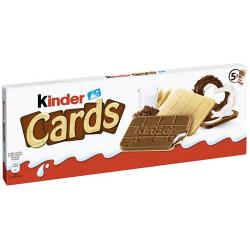 Kinder Cards Kekswaffel mit Milch und Kakao (128 g)