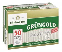 Bünting Tee Grüngold Tassenbeutel
