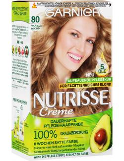 Garnier Nutrisse Creme Dauerhafte Pflege-Haarfarbe 80 vanilla blond