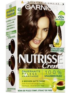Garnier Nutrisse Creme Pflege-Haarfarbe 40 chocolate mittelbraun