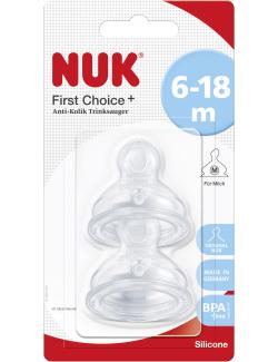 Nuk First Choice+ Anti-Kolik Trinksauger Silikon Gr. 2/M