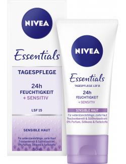 Nivea Essentials Tagespflege 24h Feuchtigkeit + Sensitiv