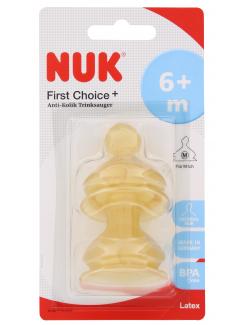 Nuk First Choice+ Anti-Kolik Trinksauger Latex Gr. 2/M