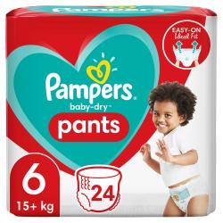 Pampers Baby-Dry Pants 6, 24 Höschenwindeln, 15kg+
