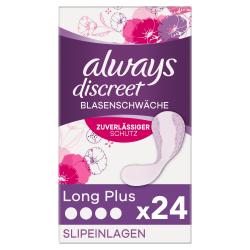 Always Discreet Inkontinenz-Slipeinlagen Für Frauen Long Plus