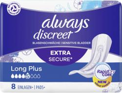Always Discreet Inkontinenz-Einlagen Long Plus