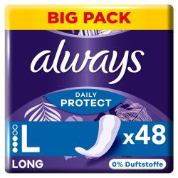 Always Daily Protect Long ohne Duft Slipeinlagen