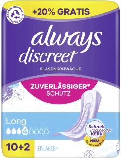 Always Discreet Inkontinenz-Einlagen Long