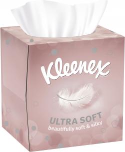 Kleenex Ultra Soft Kosmetiktücher Würfelbox