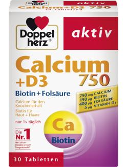 Doppelherz aktiv Calcium 750 + D3 + Biotin + Folsäure