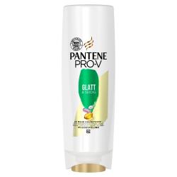 Pantene Pro-V Glatt & Seidig Pflegespülung, 2x Mehr Nährstoffe in 1 Anwendung, Für widerspenstiges Haar