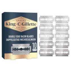 King C. Gillette Double Edge Safety Razor Blades; Doppelklingen für Rasierhobel, 10 Rasierklingen