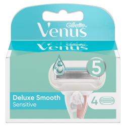 Venus Deluxe Smooth Sensitive Rasierklingen (4 Klingenköpfe)