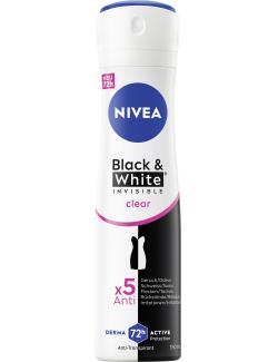 Nivea Black & White Invisible Clear Anti-Transparent Deo Spray