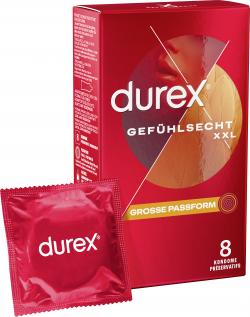 Durex Kondome Gefühlsecht XXL Große Passform