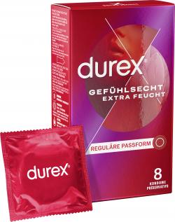 Durex Kondome Gefühlsecht Extra Feucht Reguläre Passform