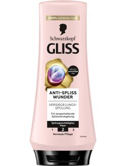 Schwarzkopf Gliss Spülung Anti-Spliss Wunder