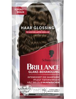Schwarzkopf Brillance Glanz Behandlung Haar Glossing Schokobraun
