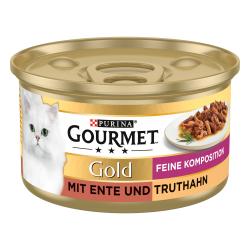 Purina Gourmet Gold Feine Komposition mit Ente & Truthahn