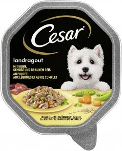 Cesar Landragout mit Huhn, Gemüse und braunem Reis