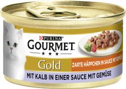 Gourmet Gold Zarte Häppchen in Sauce mit Gemüse mit Kalb