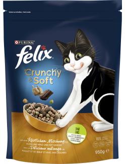 Felix Crunchy & Soft mit Huhn, Rind und Gemüse