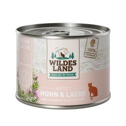 Wildes Land Katze Adult Huhn und Lachs mit Cranberries & Distelöl