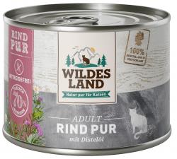 Wildes Land Katze Adult Rind pur