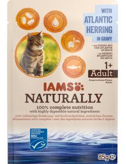 Iams Naturally Cat mit Hering in Sauce