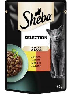 Sheba Selection in Sauce mit Huhn & Rind