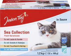 Jeden Tag Katze Sea Collection Fisch-Variationen in Sauce