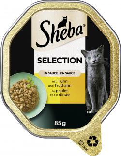 Sheba Selection in Sauce mit Huhn und Truthahn