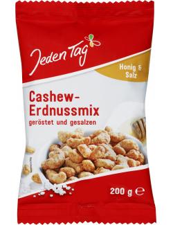 Jeden Tag Cashew-Erdnuss- Mix Honig und Salz