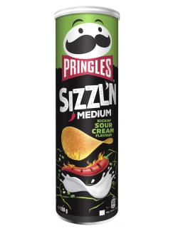 Pringles Sizzl'n Medium Kickin‘ Sour Cream Chips