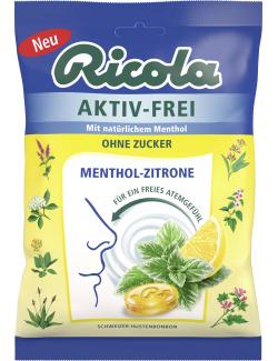 Ricola Aktiv-Frei Menthol-Zitrone ohne Zucker