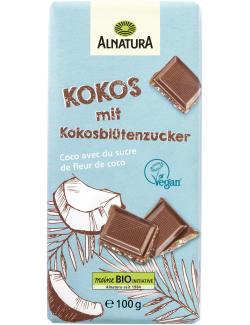 Alnatura Kokos mit Kokosblütenzucker Schokolade