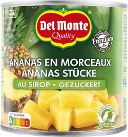 Del Monte Ananas Stücke in Sirup gezuckert