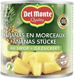 Del Monte Ananas Stücke in Sirup gezuckert