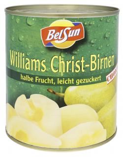 BelSun Williams Christ-Birnen halbe Frucht leicht gezuckert