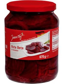 Jeden Tag Rote Bete in Scheiben