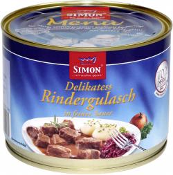 Simon Delikatess Rindergulasch in feiner Sauce