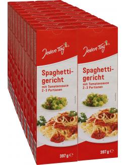 Jeden Tag Spaghetti-Gericht mit Tomaten-Sauce