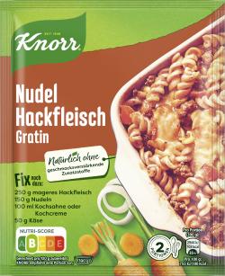Knorr Fix Nudel Hackfleisch Gratin