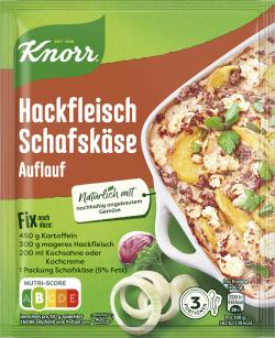 Knorr Fix Hackfleisch Schafskäse-Auflauf