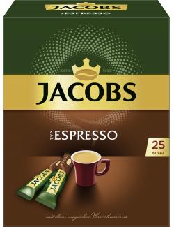 Jacobs löslicher Kaffee Typ Espresso, 25  Instant Kaffee Sticks
