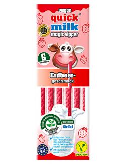 Quick Milk Trinkhalme Erdbeergeschmack