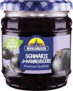 Mühlhäuser Konfitüre Extra Schwarze Johannisbeer