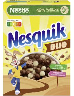 Nestlé Nesquik Duo, braune und weiße Schoko Cerealien mit Vollkorn