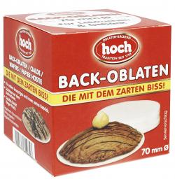 Hoch Back-Oblaten 70mm